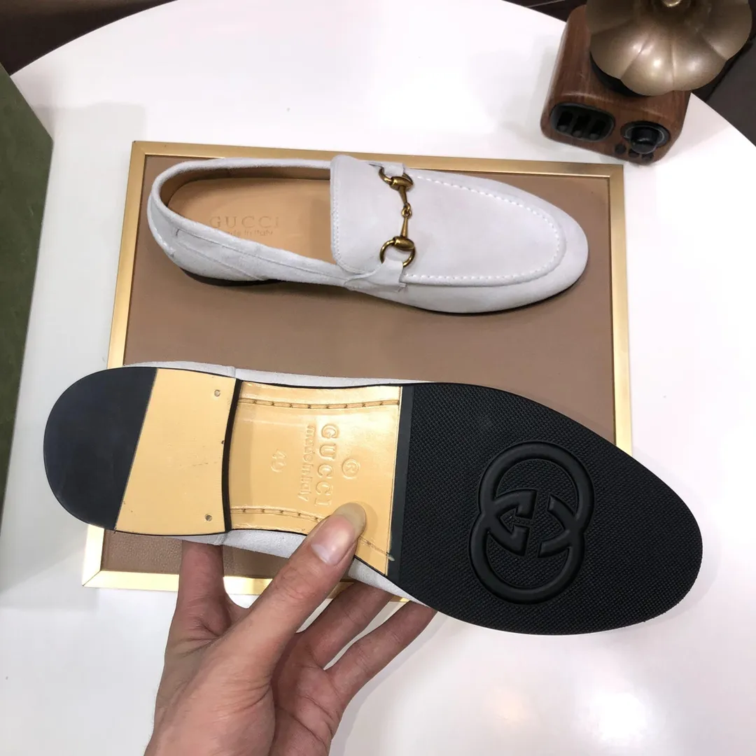 Men's shoes 💰580💰[GUCCI—Gucci] The latest high-end version of Gucci. Official website new model. Available at the same time at counters, the uppers are made of original cowhide imported from Italy/matched with the original special material splicing design concept; "highlight, high-end, grade, extravagance" and exquisite workmanship (original mesh fabric) sole: original factory special outsole size (38-45) (custom-made 45 non-returnable)